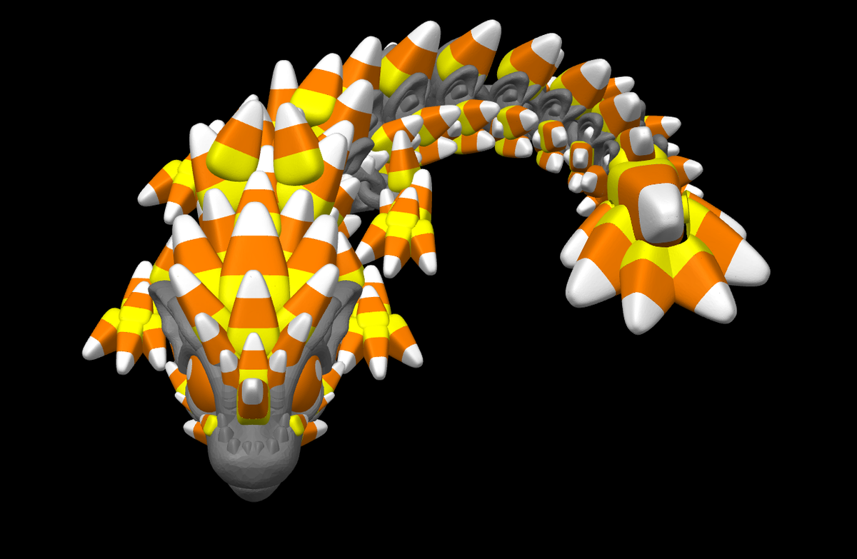 Candy Corn Dragon