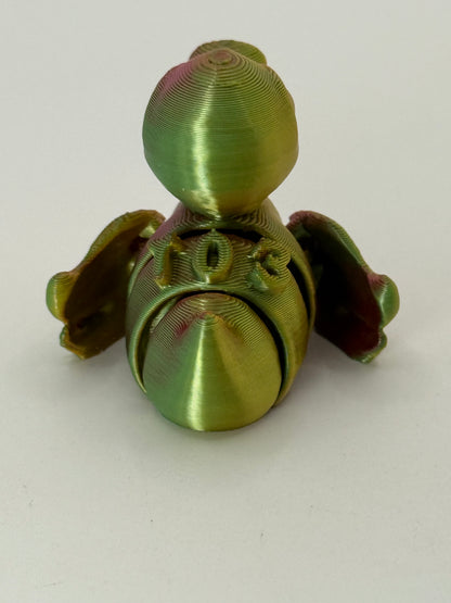 T03: Silk Golden Green Rose Red