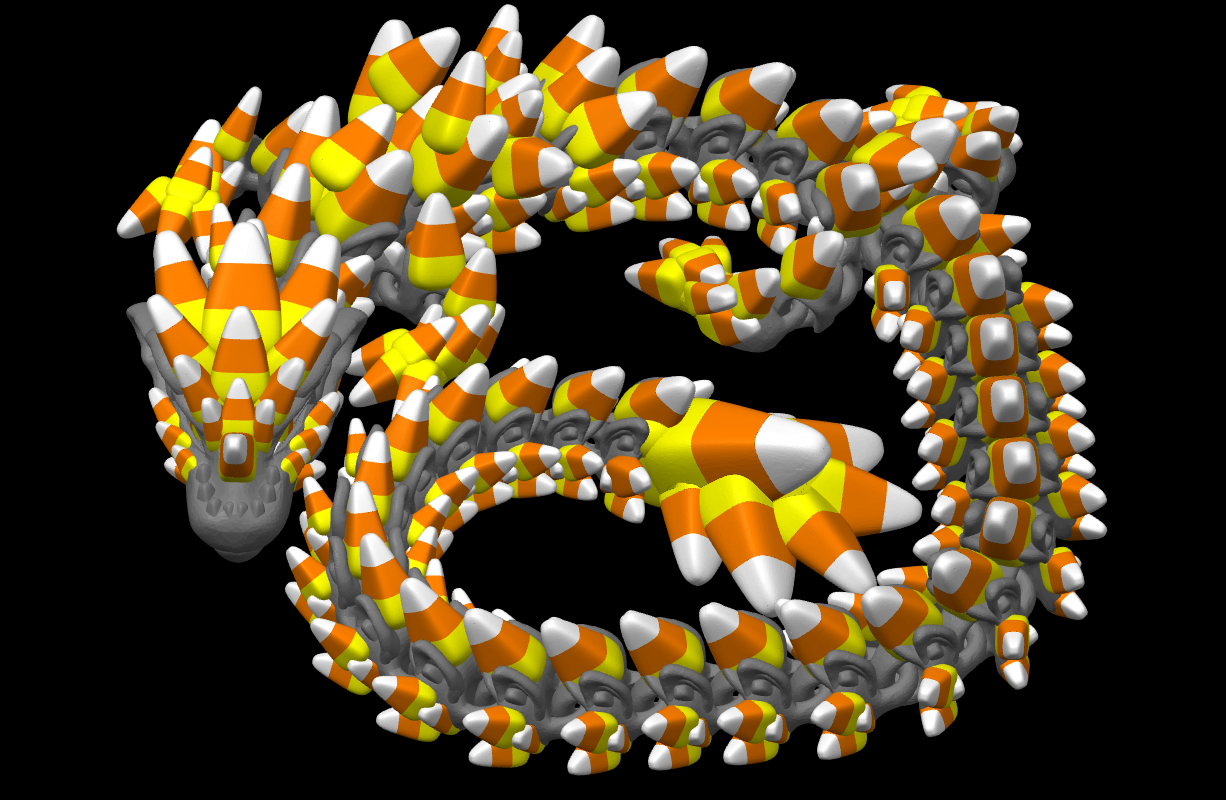 Candy Corn Dragon