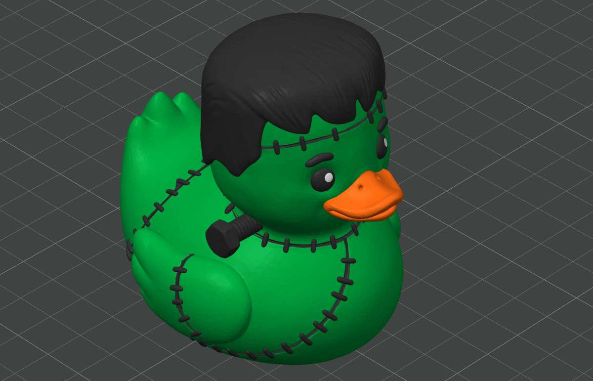 Cute Frankenstein Duck