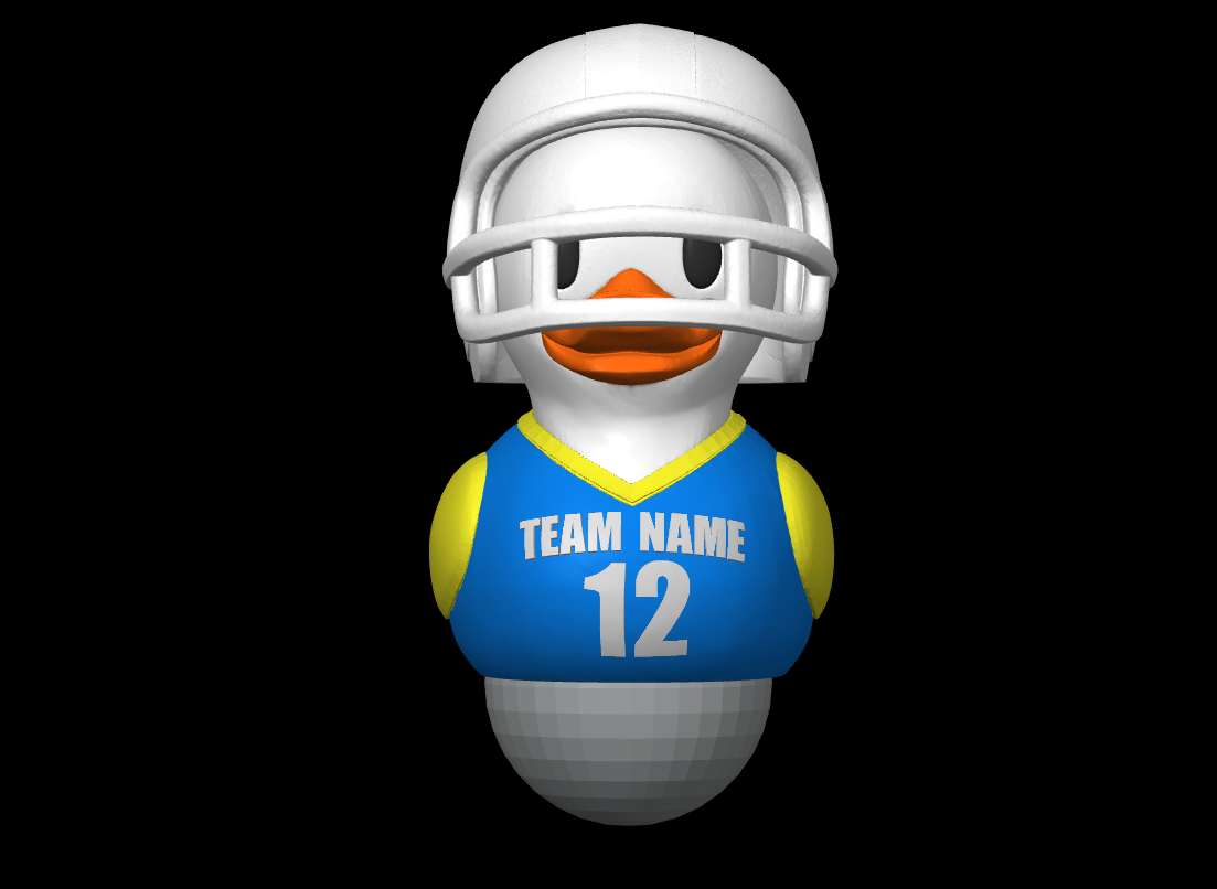 Football Player Duck