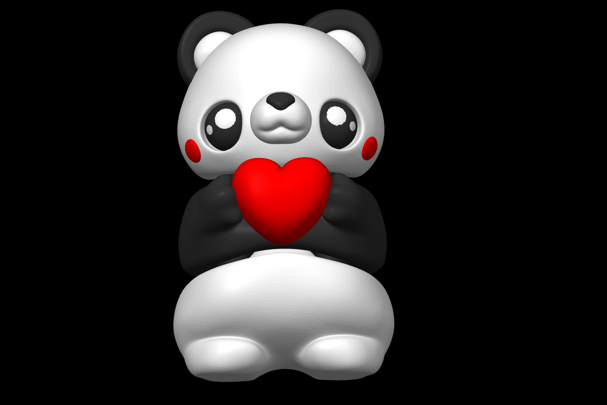 Teddy Heart Panda