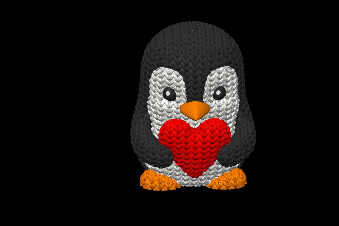 Knitted Penguin